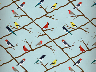 Birds Pattern branding design icon illustration logo typography ui ux vector website