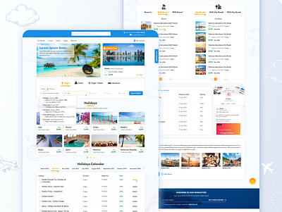 Travel Booking Website design ecommerce graphic design typography ui ux website wordpress