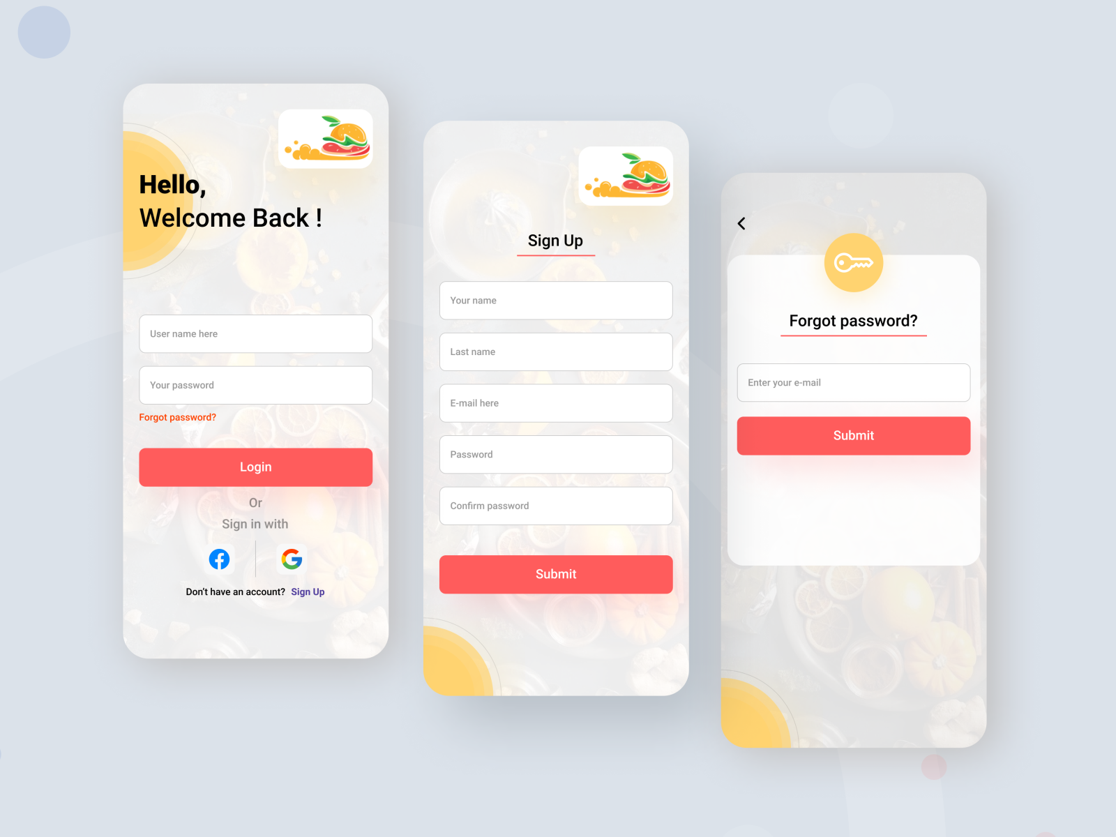 Login Sign Up And Forgot Password Ui By Md Shaon Mia On Dribbble