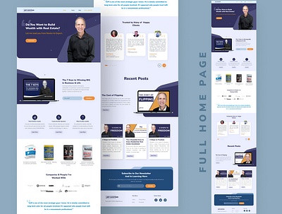 Personal Business Landing Page agency branding business ui company web design graphic design portfolio ui uiux web website