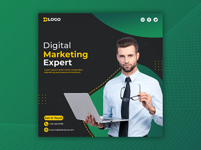 Digital Marketing Social Media Post agency banner ads banner design banners creative agency creative design digital marketing facebook ads facebook post intagram ads modern promotion banner social media banner social media kit social media template template design