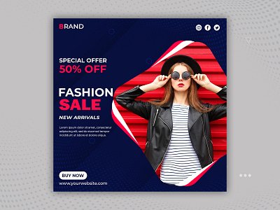 Fashion Sale Social Media Post Templates banner ads banner design banners creative design facebook ads fashion fashion brand fashion design fashion sale fashion sale banner intagram ads promotion banner social media banner social media template template design