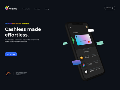 Digital Wallet App Design