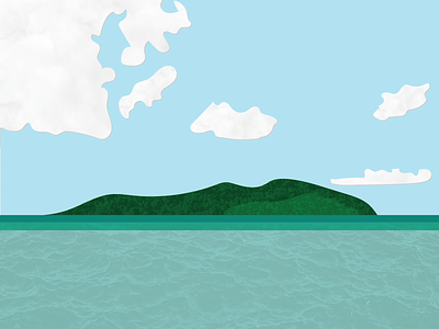 Hayman Island beach design illustration illustrator island minimal vector