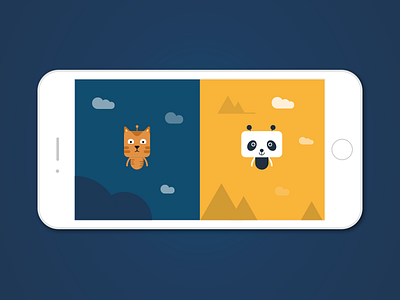 Mobile Game Concept avatars cat game illustration mobile multiplayer nextpeer panda bear portfolio product startup vector