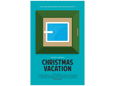 Christmas Vacation - Movie Poster chevy chase christmas vacation poster visual design