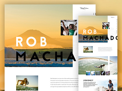 Rob Machado design ocean redesign surf surfer surfing web design