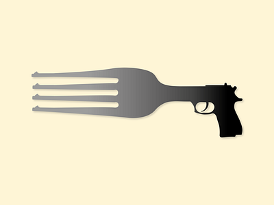 Fork gun