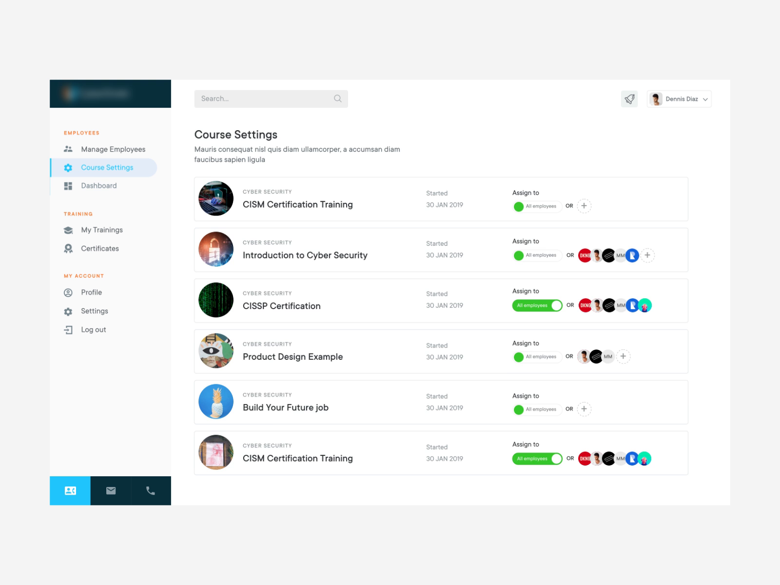 Elearning Company Portal by Nasir Uddin on Dribbble