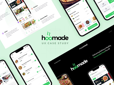 Hoomade - Food Deliver Mobile App | UX Case study analytics animation case study deliveryapp design food delivery application food order application fooddelivery foodeliveryapp home delivery app mobileapp motion graphics musemind saas ui uiux userexperience userinterface ux ux case study