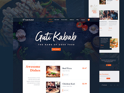 Restaurants Website design