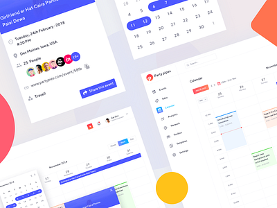 Event Calendar Design activity branding calendar card clean corporate crm dashboard date design event management minimalist project schedule simple task timeline ui work