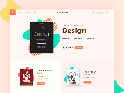 Book shop landing page