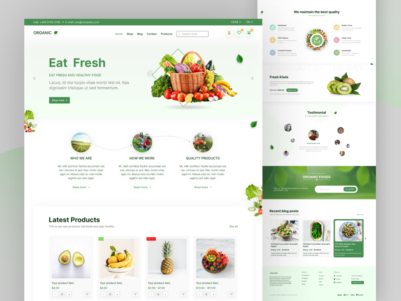 Fully Responsive eCommerce Website - Organic Website Design by Md ...