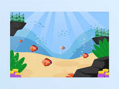 Ocean Illustration - Ocean vector illustration