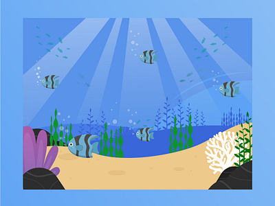 Flat Illustration - Ocean