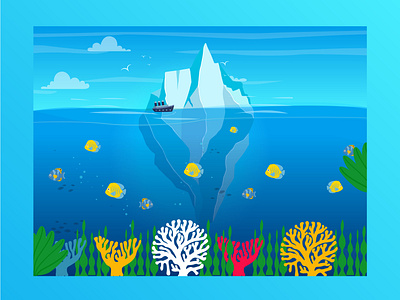 Flat Illustration - Ocean