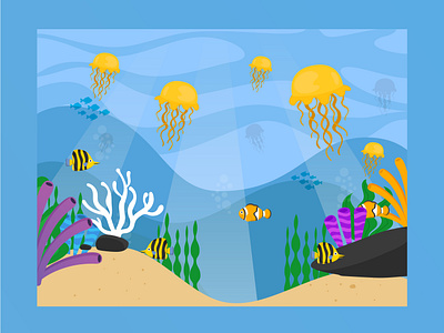 Flat Illustration - Ocean