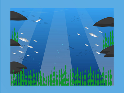 Flat Illustration - Ocean