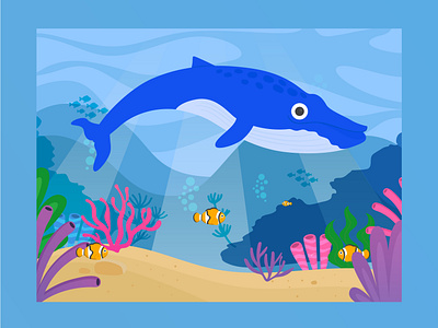 Flat Illustration - Ocean