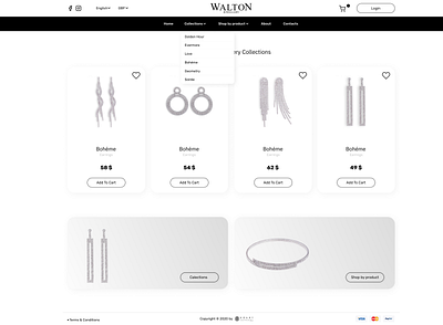 UI/UX minimalist Website design online jewelry store creative jewelry jewelry store minimal website minimalist ui uiux ux website