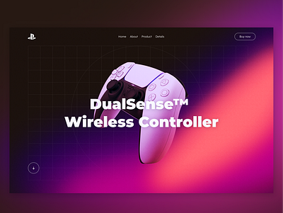 PS5 DualSense Landing Page Design branding creative design ui uiux ux website