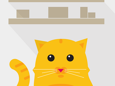 orange cat cat character illustration pets vector