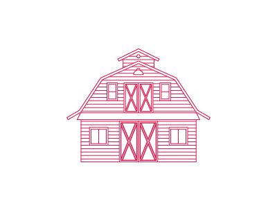 House 2: Barn architecture barn doors farm house illustration roof
