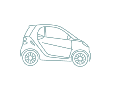 Smart Car auto car illustration line small car smart car vector vehicle