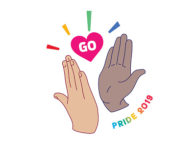 Pride Stickers heart illustration love pride pride month rainbow vector
