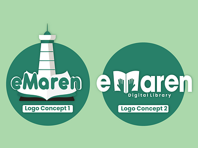 e-Maren (Tual City Digital Library) Logo Concept