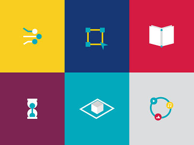 Online learning icons