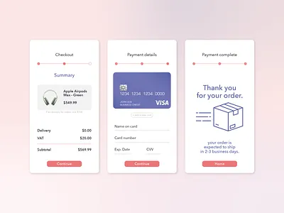 DailyUI002: Credit card checkout apple branding checkout design flat graphic design illustration iphone logo page phone typography ui vector website