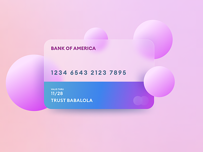 Payment Card accessible branding card credit card credit card glassmorphism design graphic design ui