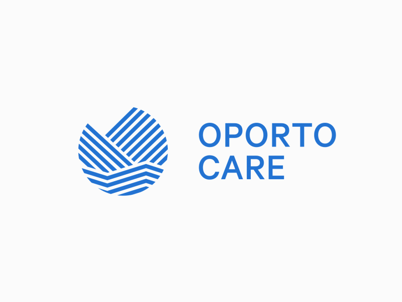 Oporto Care brand care health id logo motion oporto