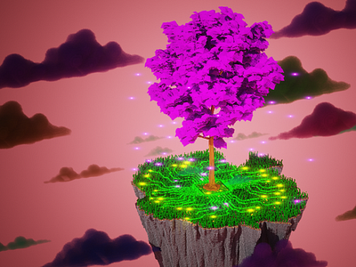 simple purple tree