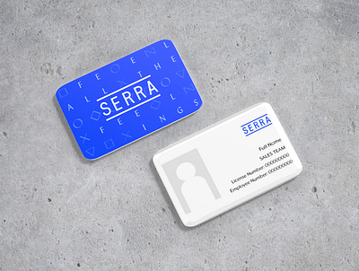 Employee ID Card Design for Serra Los Angeles 3d design branding california cannabis design glyphs identity design illustration los angeles retail design typography