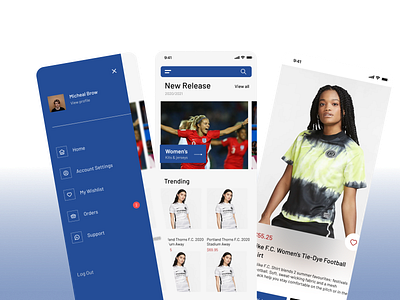 Jersey Shop UI Kit android androidappdesign animation aplication app branding design fi figma illustrator uitrend