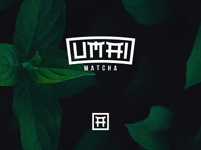 Umai Matcha Logo branding design japanese logo matcha modern tea typography