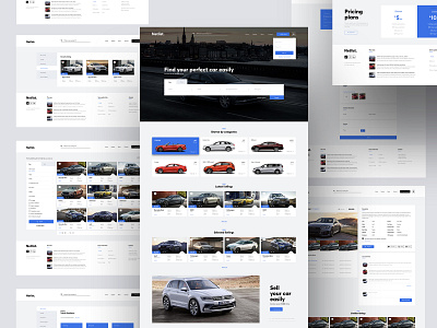 Netlist - Vehicle marketplace app brand branding car listing listings modern template ui ux web web design