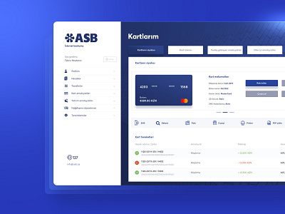 ASB - Azerbaijan Industry Bank app bank banking banking website brand branding finance financial modern ui ux web design website website design