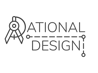 Rational Design App Logo branding logo typogaphy