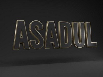 3D Name Design(Golden Effect)