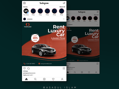 Social Media Post Design advertising car design design facebook graphic design illustrator media photoshop post social