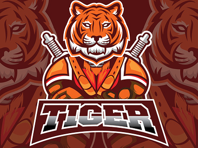 Tiger & Mascot Logo Design branding design gaming logo graphic design illustration illustrator logo mascot mascot logo mascot logo design sport logo typography