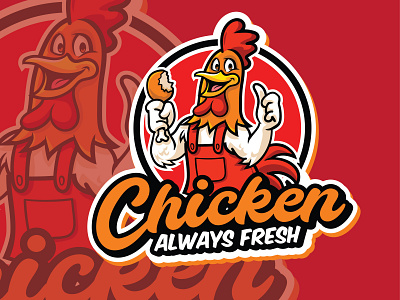 Chicken Logo design branding chicken logo design graphic design illustration illustrator logo logos restarent logo typography vector