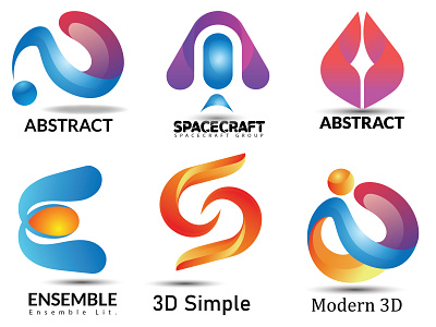 Abstract & 3D Logo Design