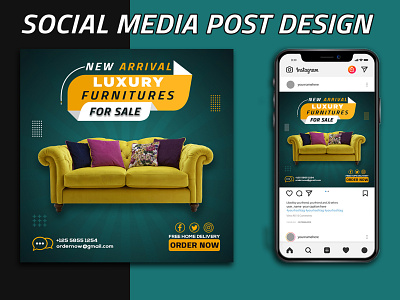 Furnitures social media post design | Facebook | Instagram