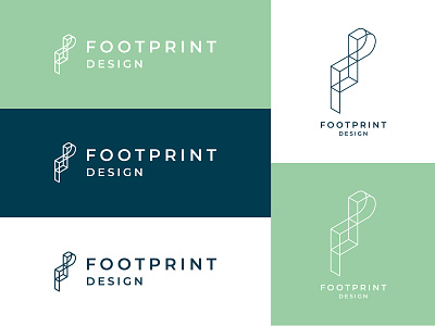 Footprint Design - Branding architecture logo branding geometric geometry logo logodesign minimal typography vector