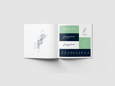 Footprint Design - Branding architecture logo branding design geometry logo minimal typography